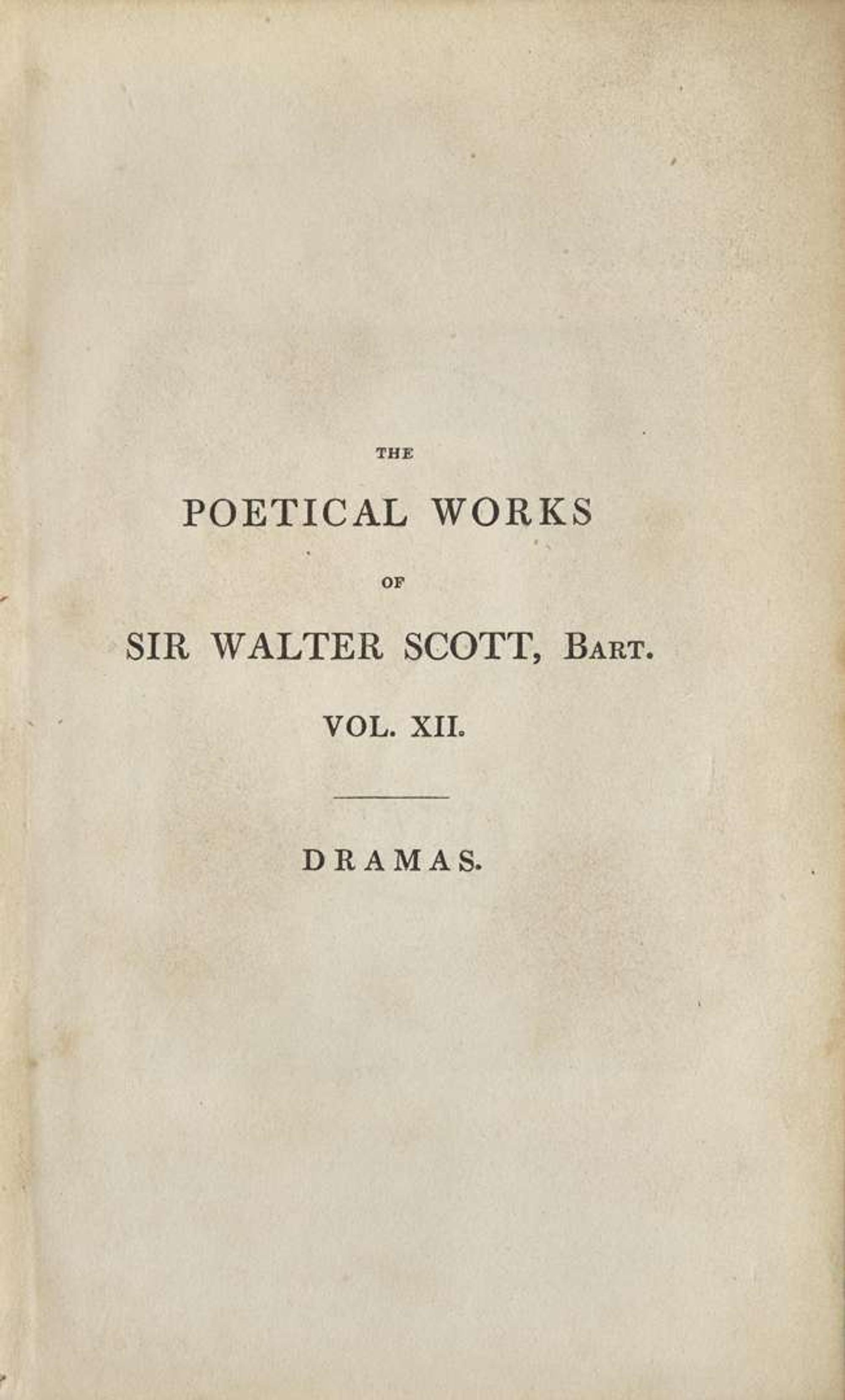 [Fore-edge Painting] Scott, Walter: The Poetical Works of Sir Walter Scott