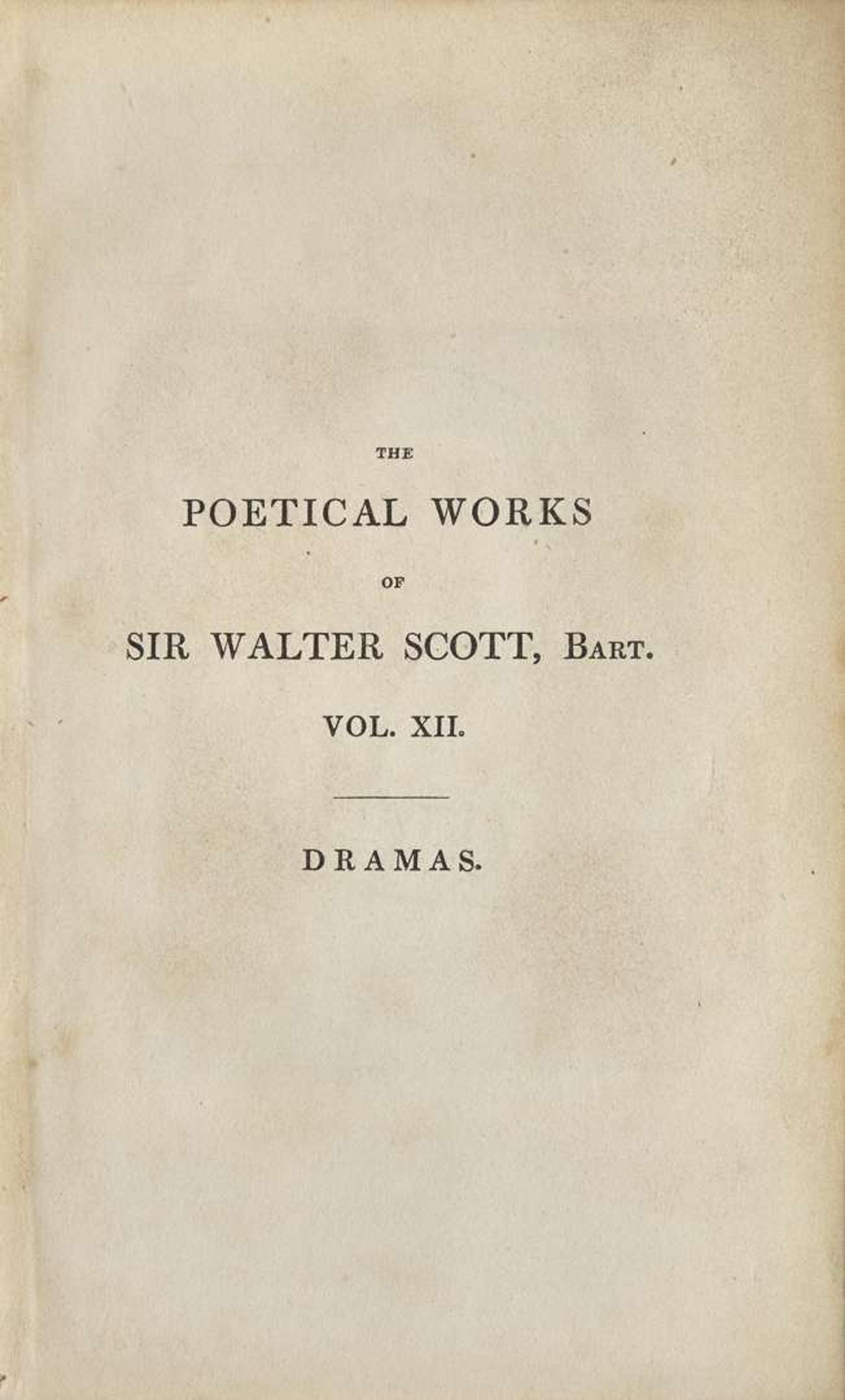 [Fore-edge Painting] Scott, Walter: The Poetical Works of Sir Walter Scott