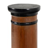A Biedermeier Parcel-Ebonized Pine Pedestal