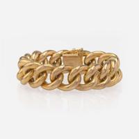 14K Yellow Gold Curb Bracelet