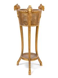 A Neoclassical Style Giltwood Plant Stand