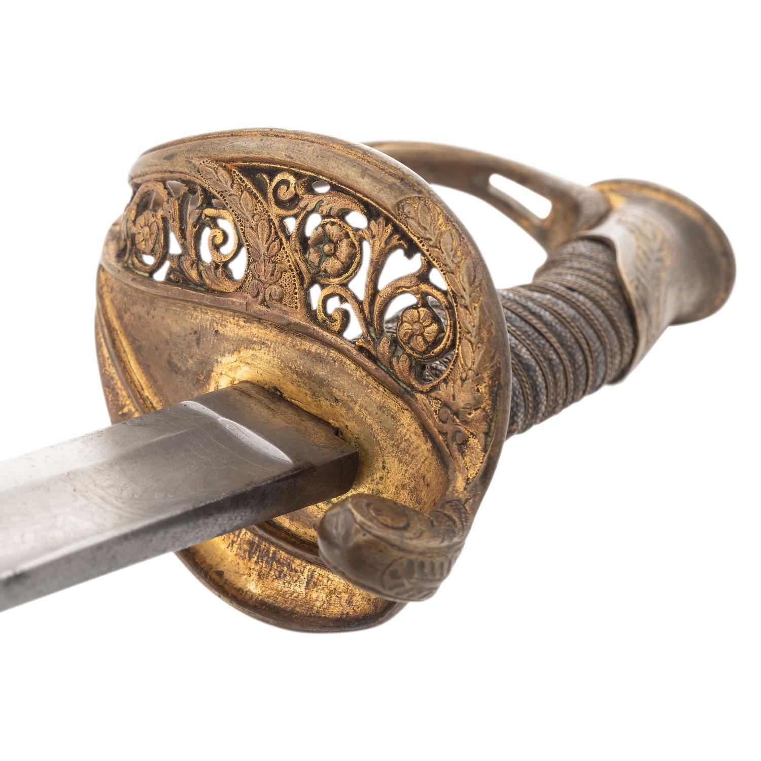 Model 1850 Foot Officer Sword of Capt. Patrick Hart - 19th Indiana - Wounded and Captured at Gettysburg
