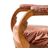 A Pair of North European Carved Fruitwood Armchairs
