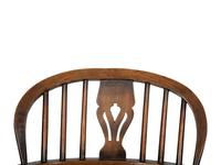 A Set of Eight English Oak Windsor Armchairs