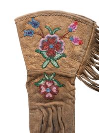 Collection of Beaded Hide Gauntlets and Mittens