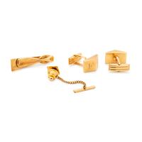 COLLECTION OF YELLOW GOLD ACCESSORIES