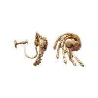 COLLECTION OF RETRO, YELLOW GOLD, RUBY AND DIAMOND JEWELRY