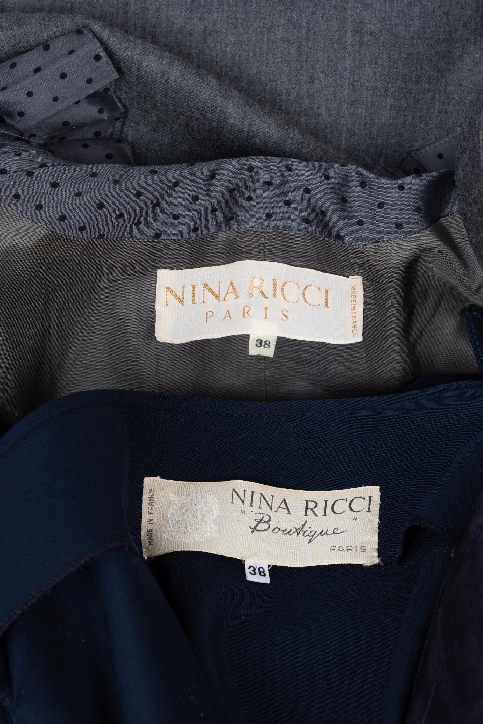 Two Nina Ricci Dresses, 1980s