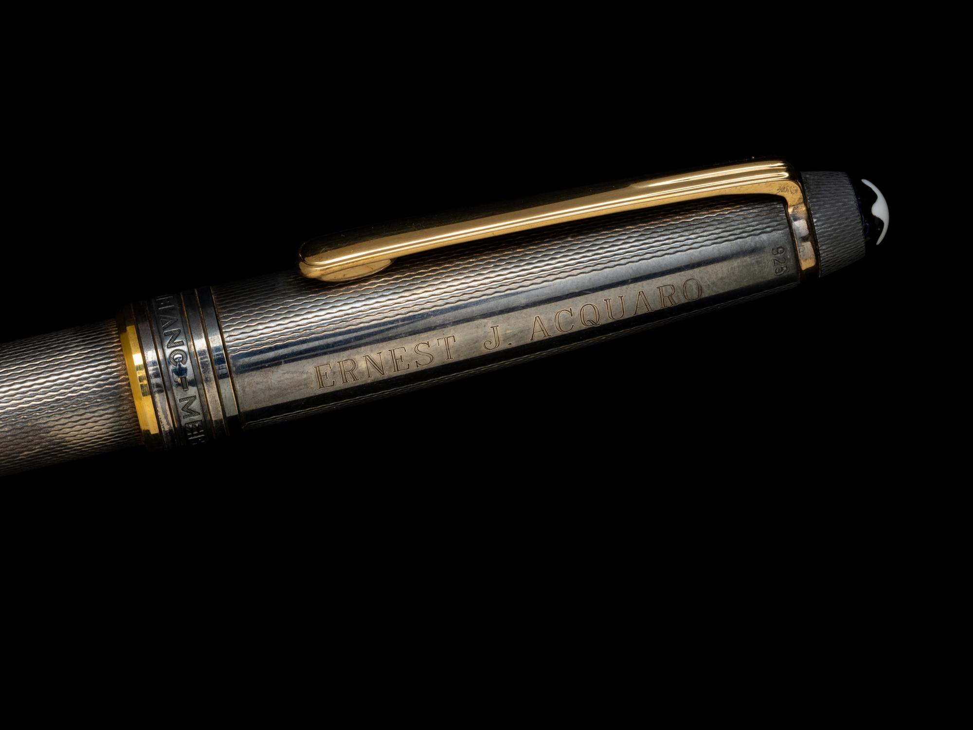 A Collection of Five Silver-Cased Montblanc Writing Instruments
