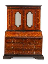 A Dutch Parquetry Slant-Front Secretary