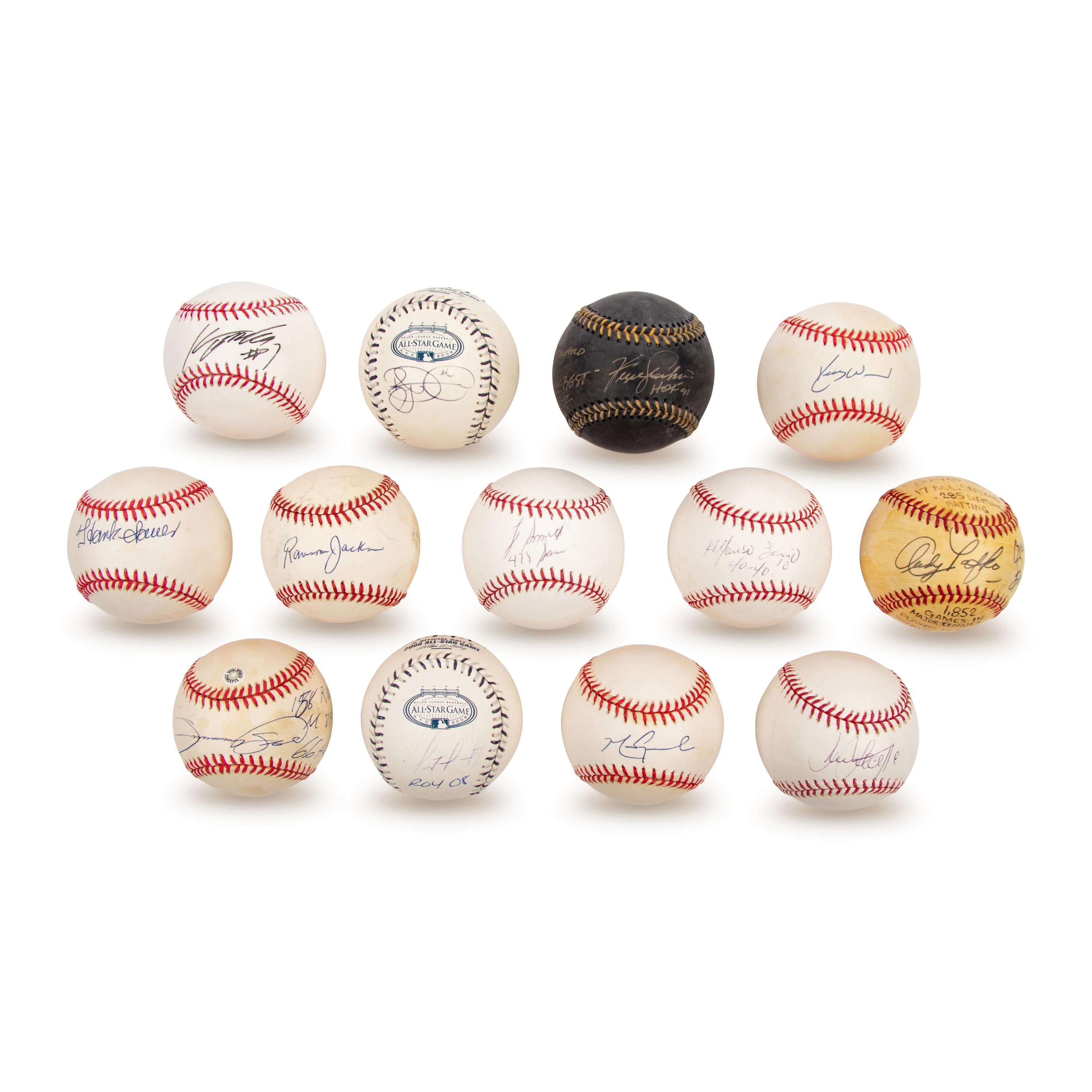 A Collection of Chicago Cubs Signed Autograph Baseballs Including Sammy Sosa
