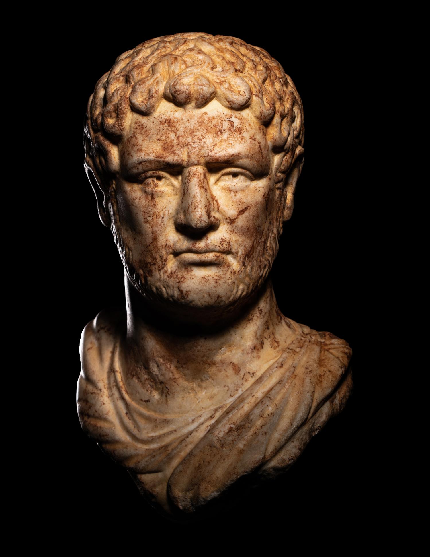A Roman Marble Portrait Head