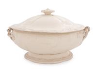 A Leeds Creamware Covered Tureen
