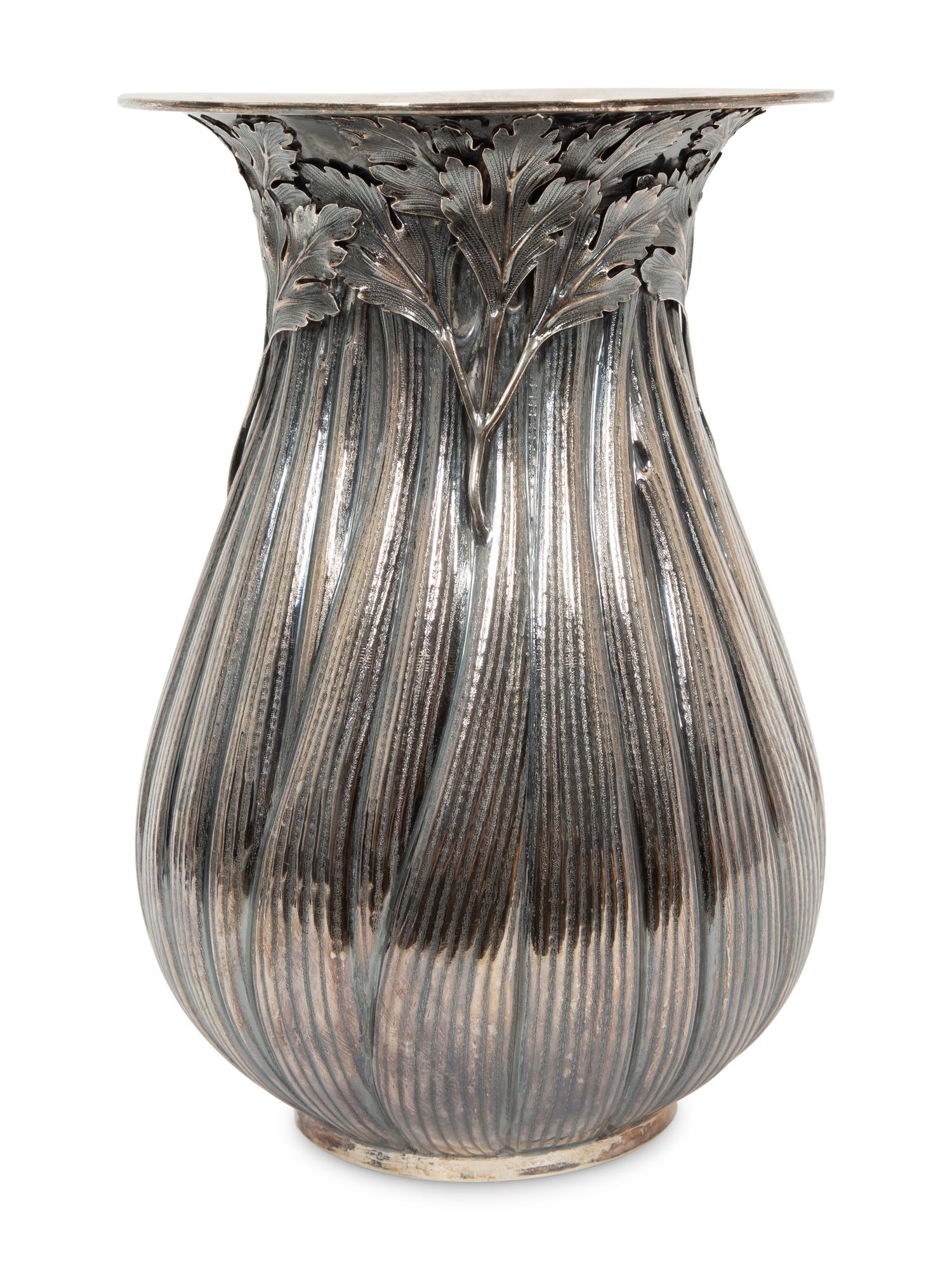 An Italian Silver Vase by Fratelli Cacchione, Milan