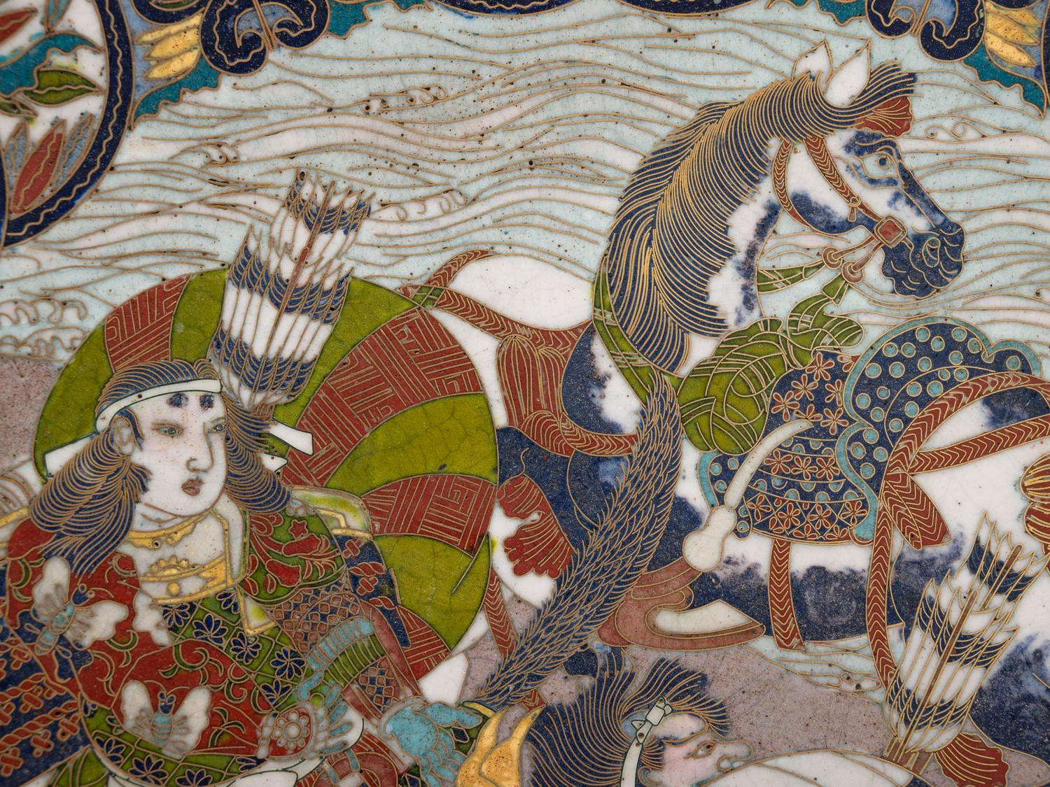 13 Japanese Cloisonné Plates