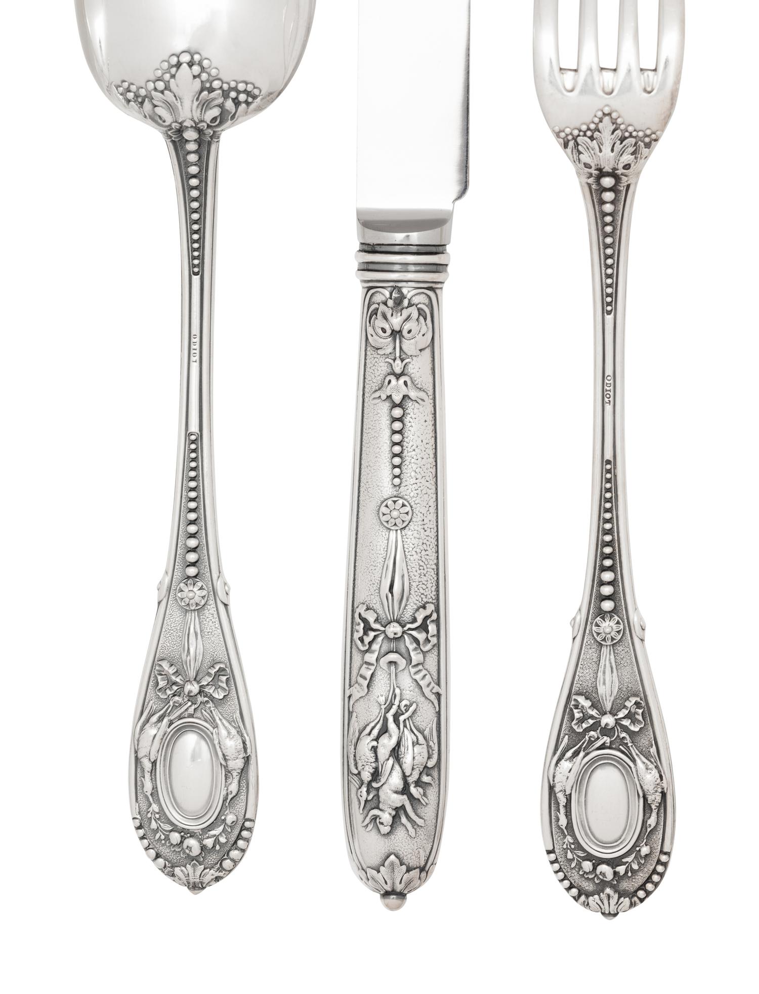 A French Silver Flatware Service