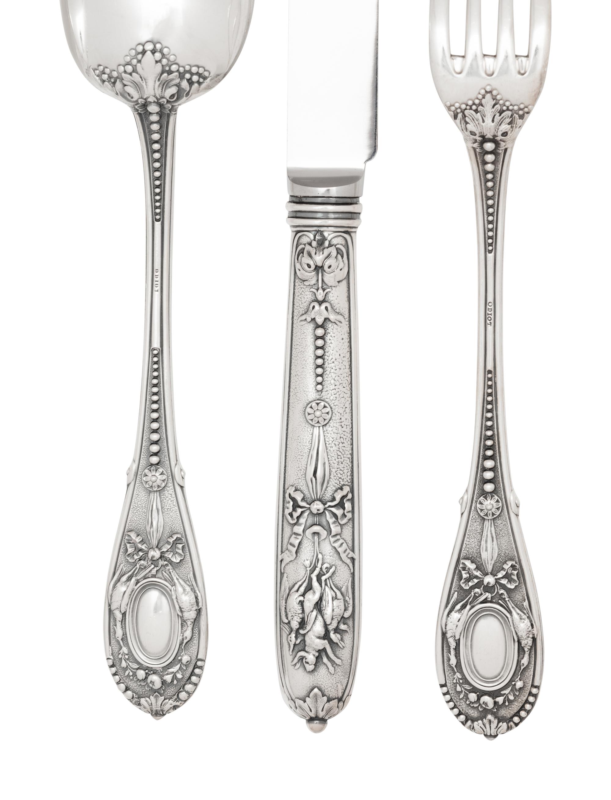A French Silver Flatware Service