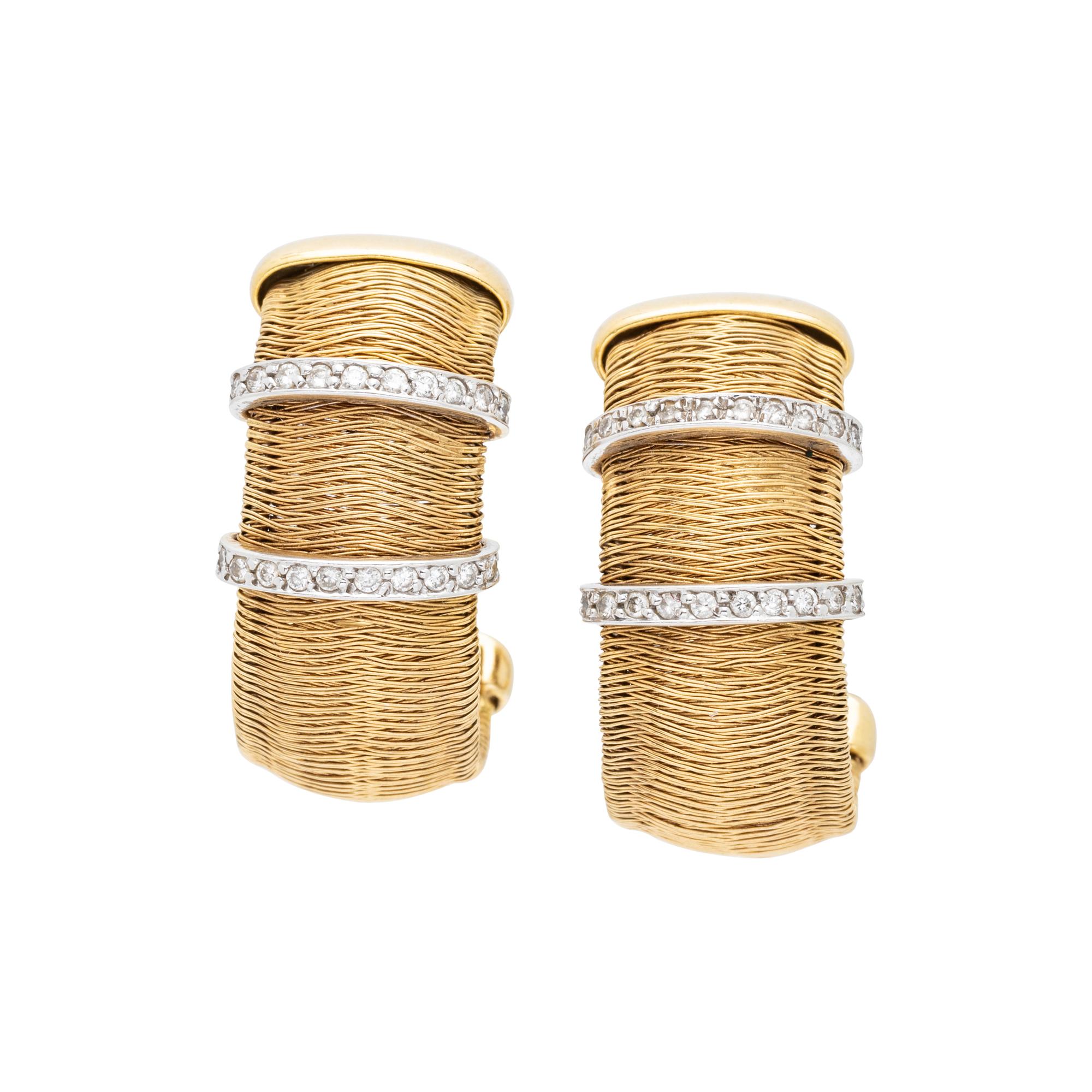 ROBERTO COIN, YELLOW GOLD AND DIAMOND SUITE