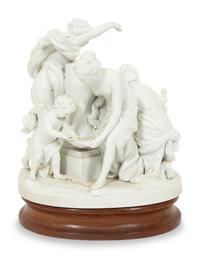 A Sèvres Style Biscuit Porcelain Group