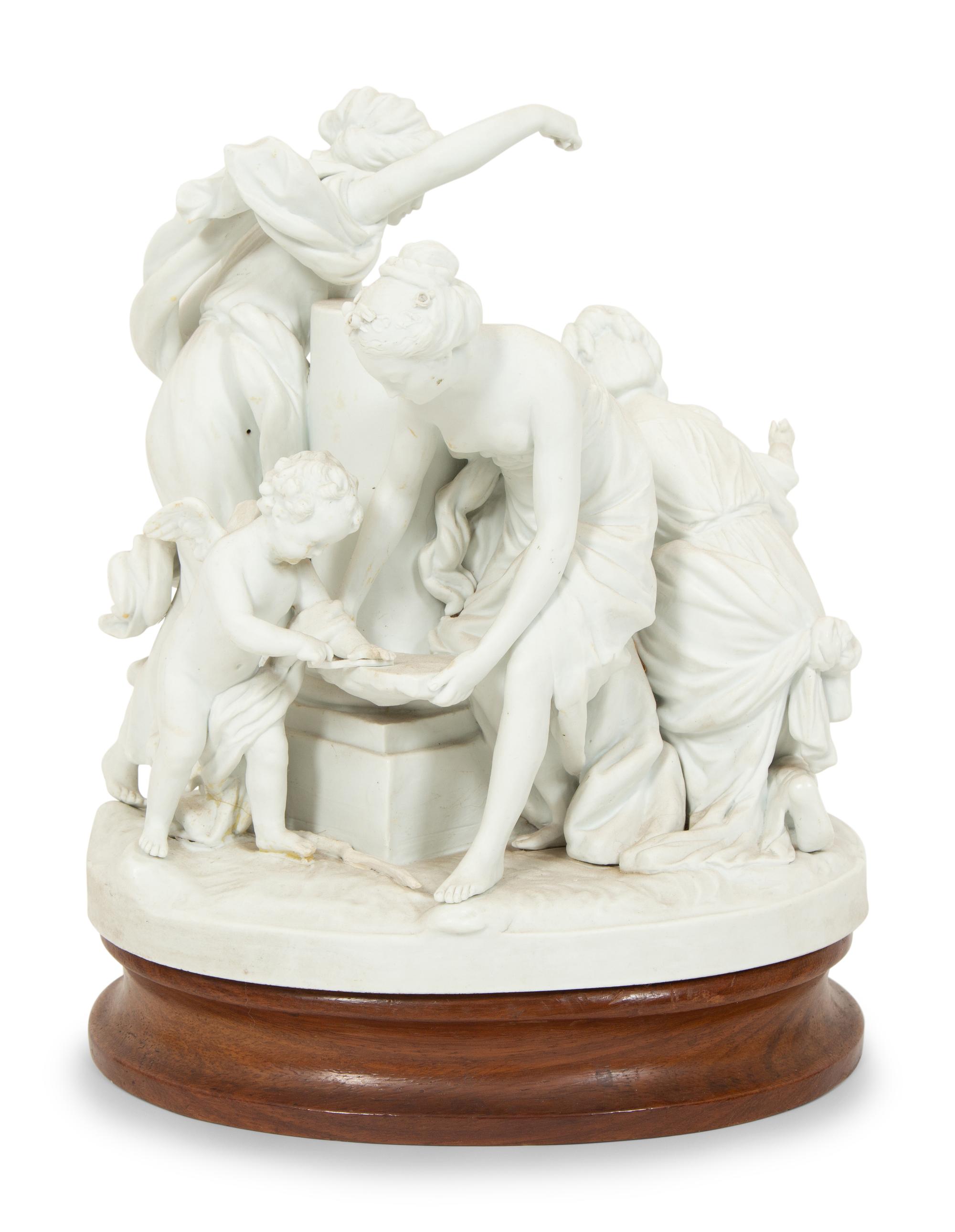 A Sèvres Style Biscuit Porcelain Group