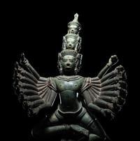 A Khmer Bronze Figure of Dancing Hevajra