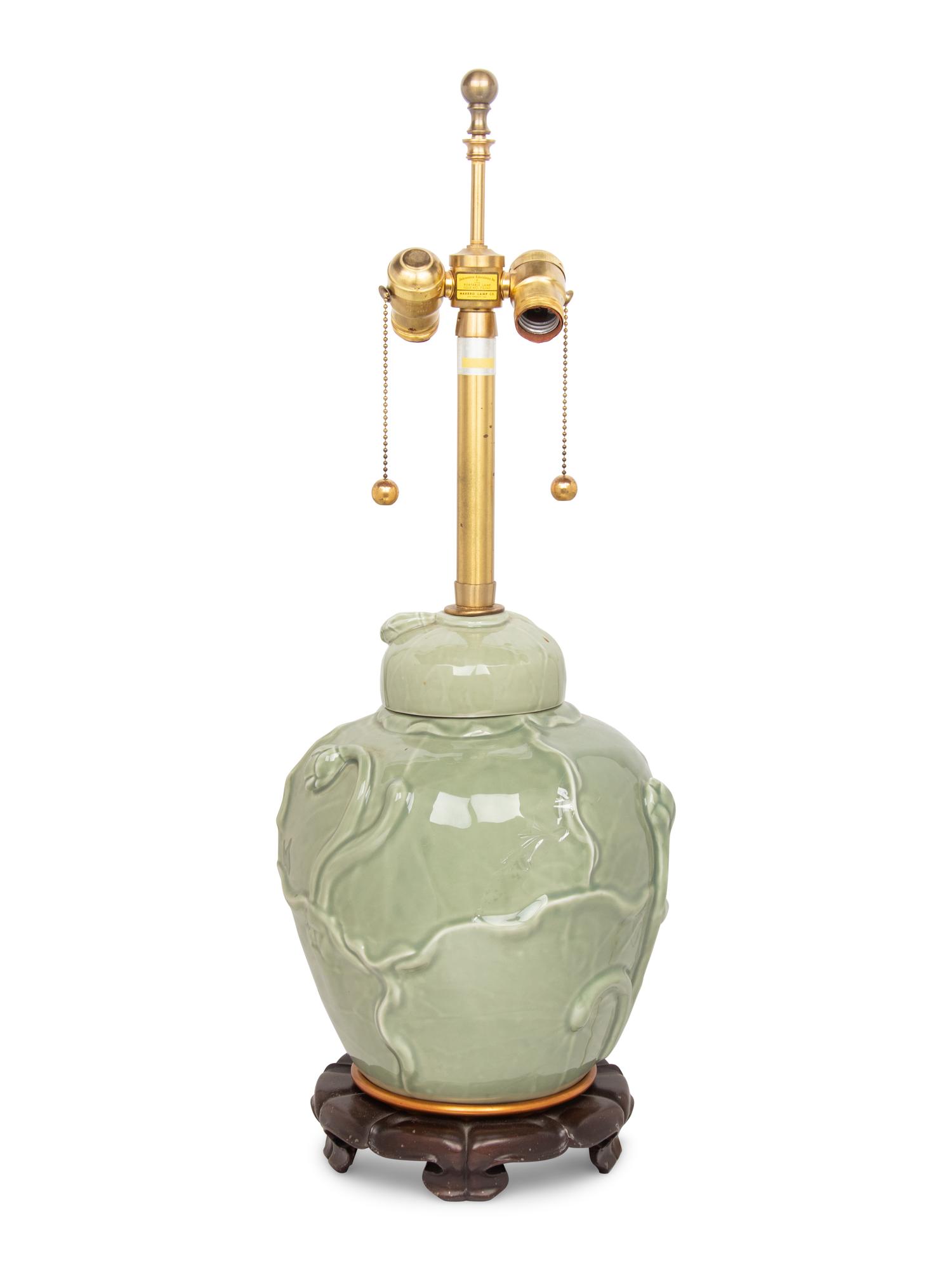 A Celadon Glazed Porcelain Jar