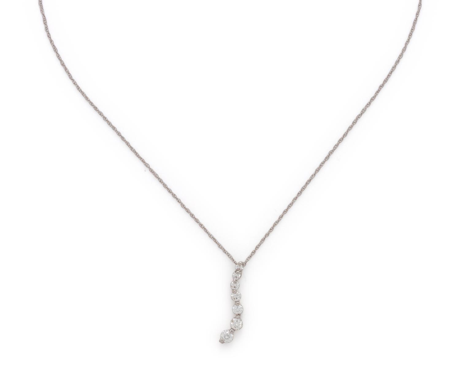 WHITE GOLD AND DIAMOND PENDANT/NECKLACE