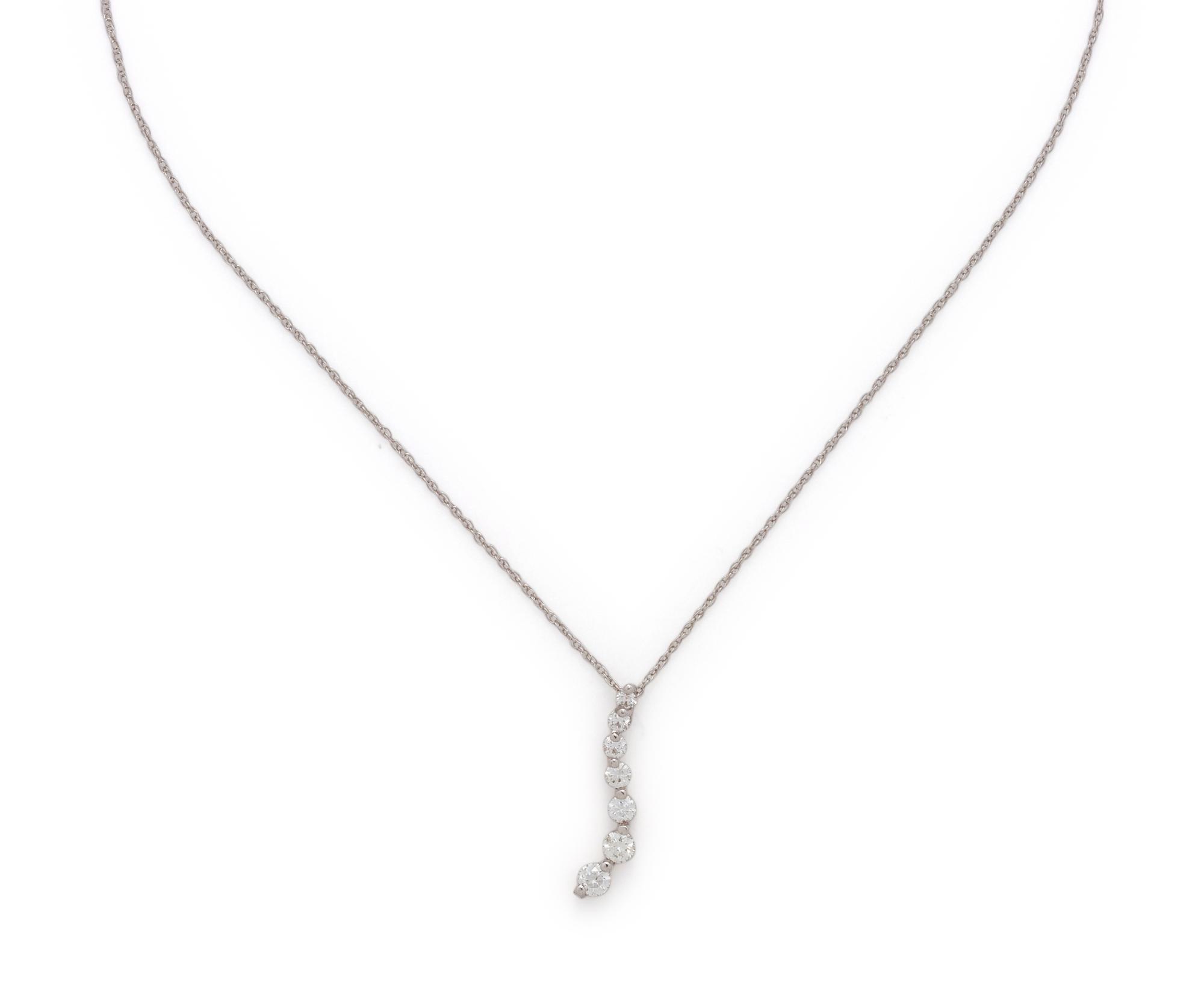 WHITE GOLD AND DIAMOND PENDANT/NECKLACE
