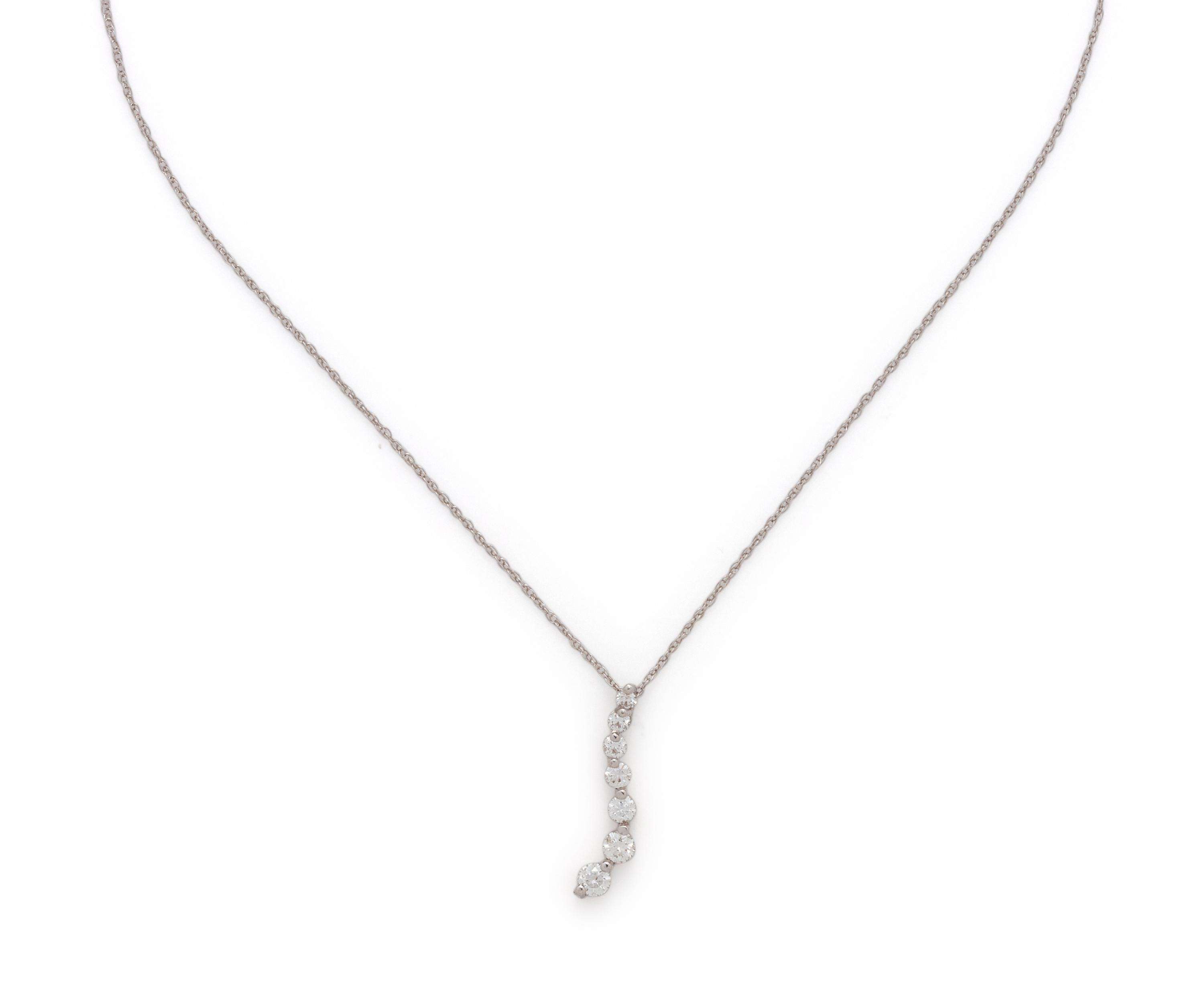 WHITE GOLD AND DIAMOND PENDANT/NECKLACE