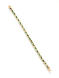 EMERALD AND DIAMOND BRACELET