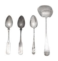 A Group of Four American Silver Flatware Articles
