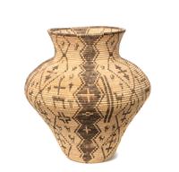 Western Apache Pictorial Olla Basket Height 13 1/2 x width 12 inches