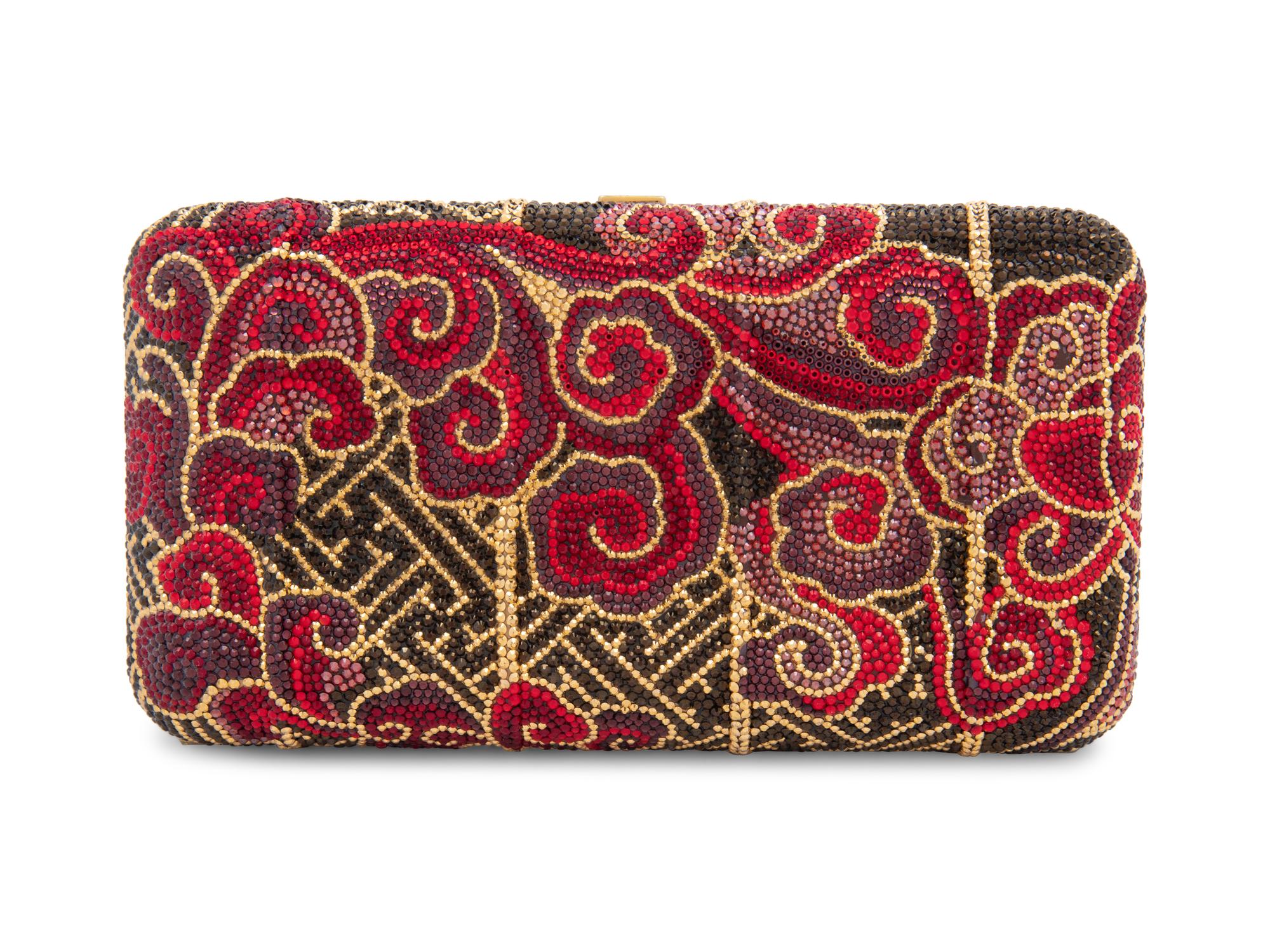 Judith Leiber Japanese Cloud Motif Minaudière