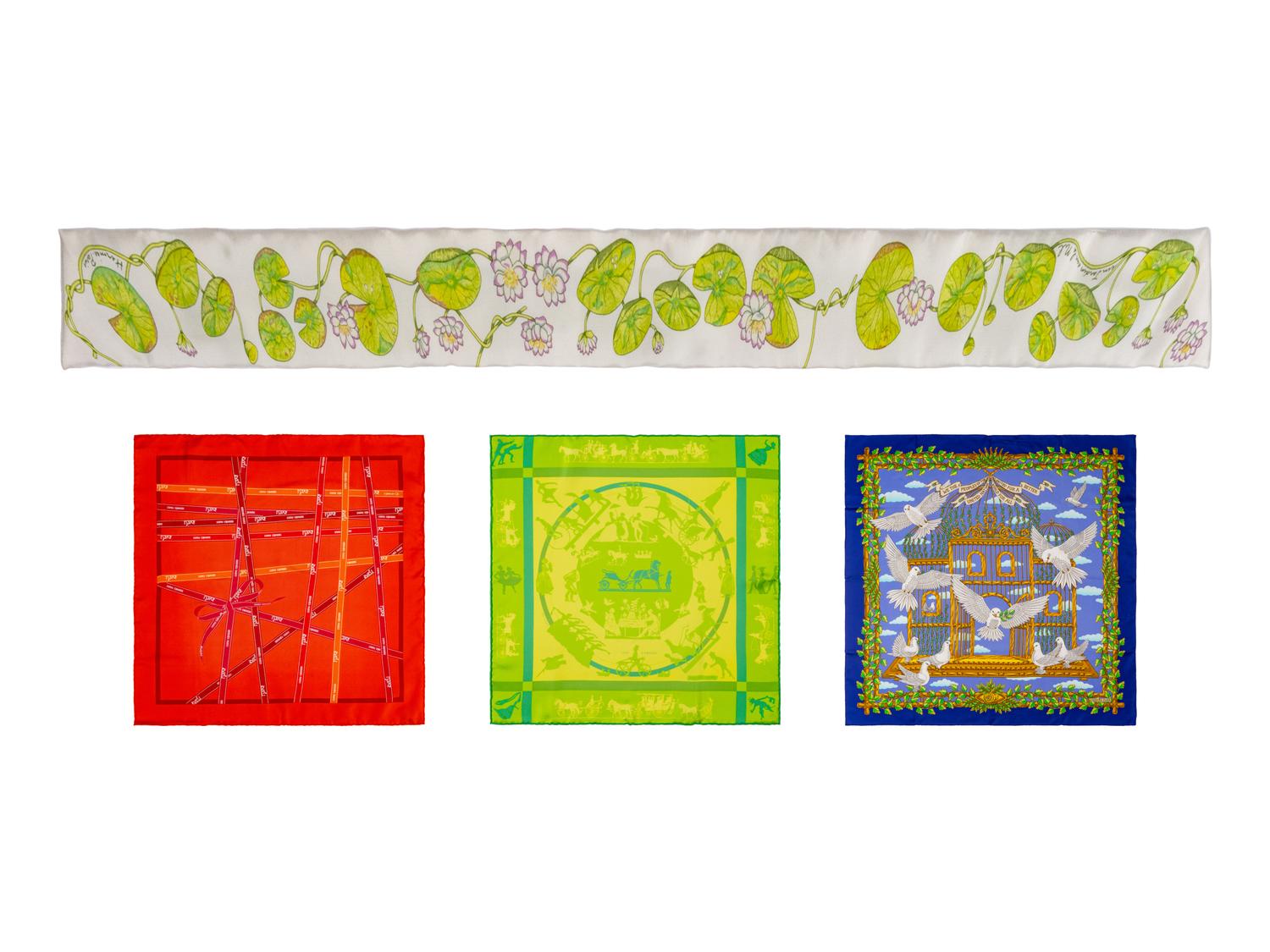 A Group of Four Hermès Scarves