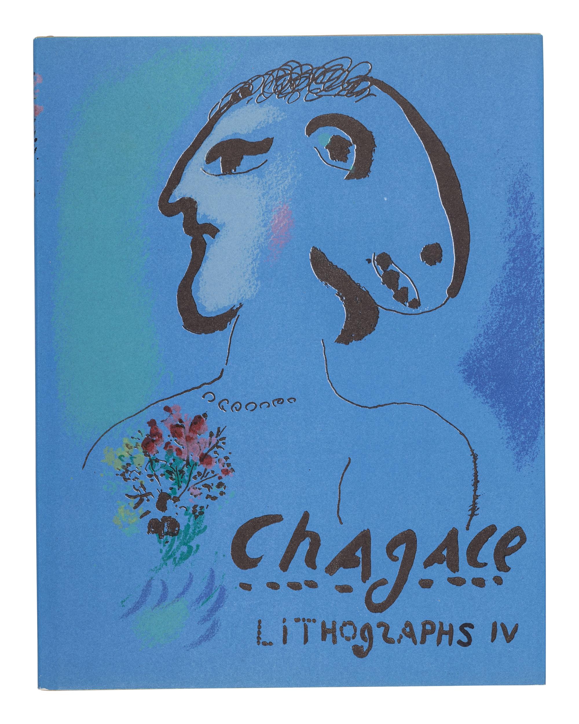[ARTISTS BOOKS]. CHAGALL, Marc (1887-1985). The Lithographs of Chagall . Vol. I: Monte Carlo and NY: André Sauret and George Braziller, 1960; Vol. II: Monte Carlo and Boston: André Sauret and Boston Book and Art Shop, Inc., 1963; Vol. III: Boston: Boston Book and Art Shop, Inc., 1969; Vol. IV: New York: Crown Publishers, Inc., 1974.