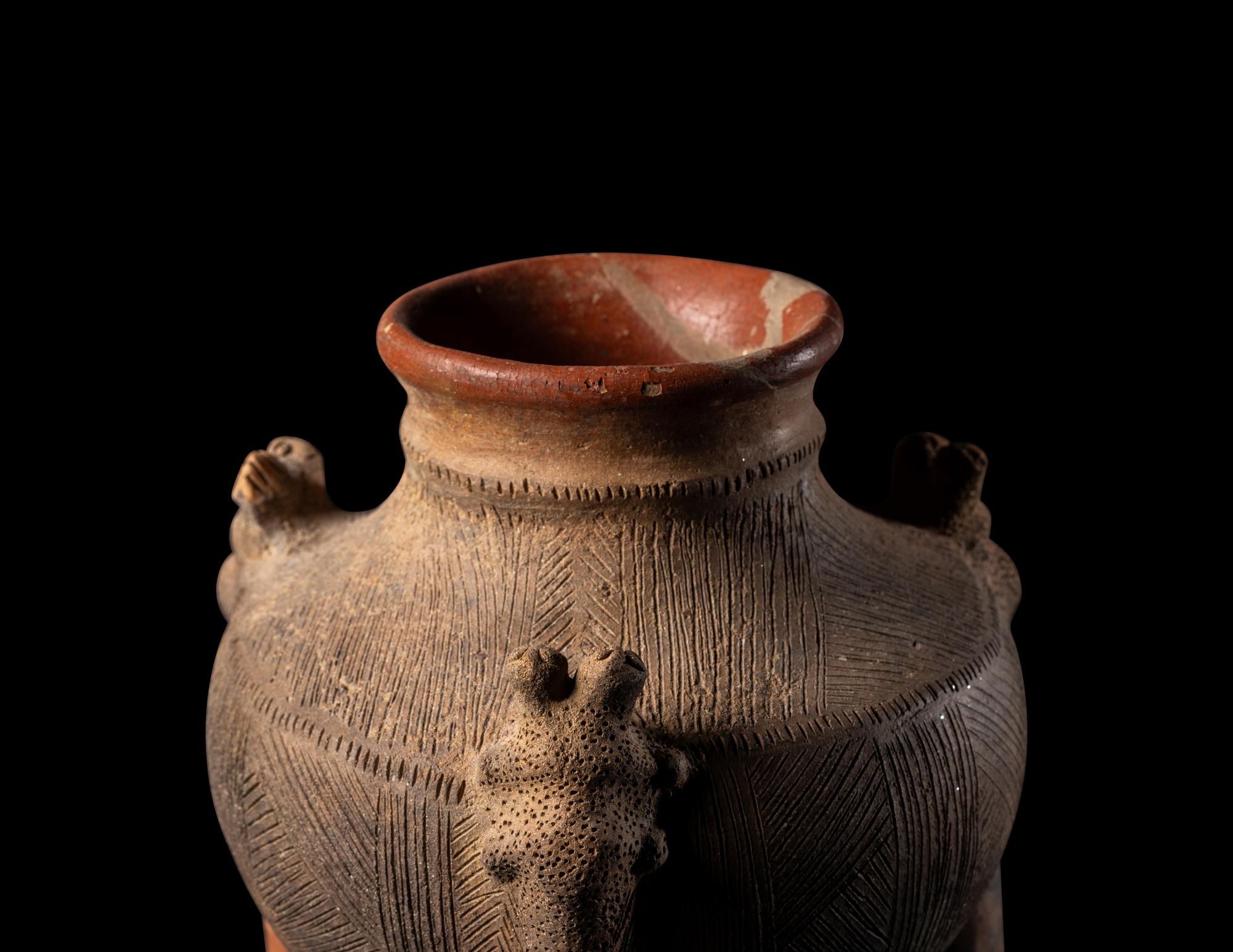 Six Huetar Tripod Vessels