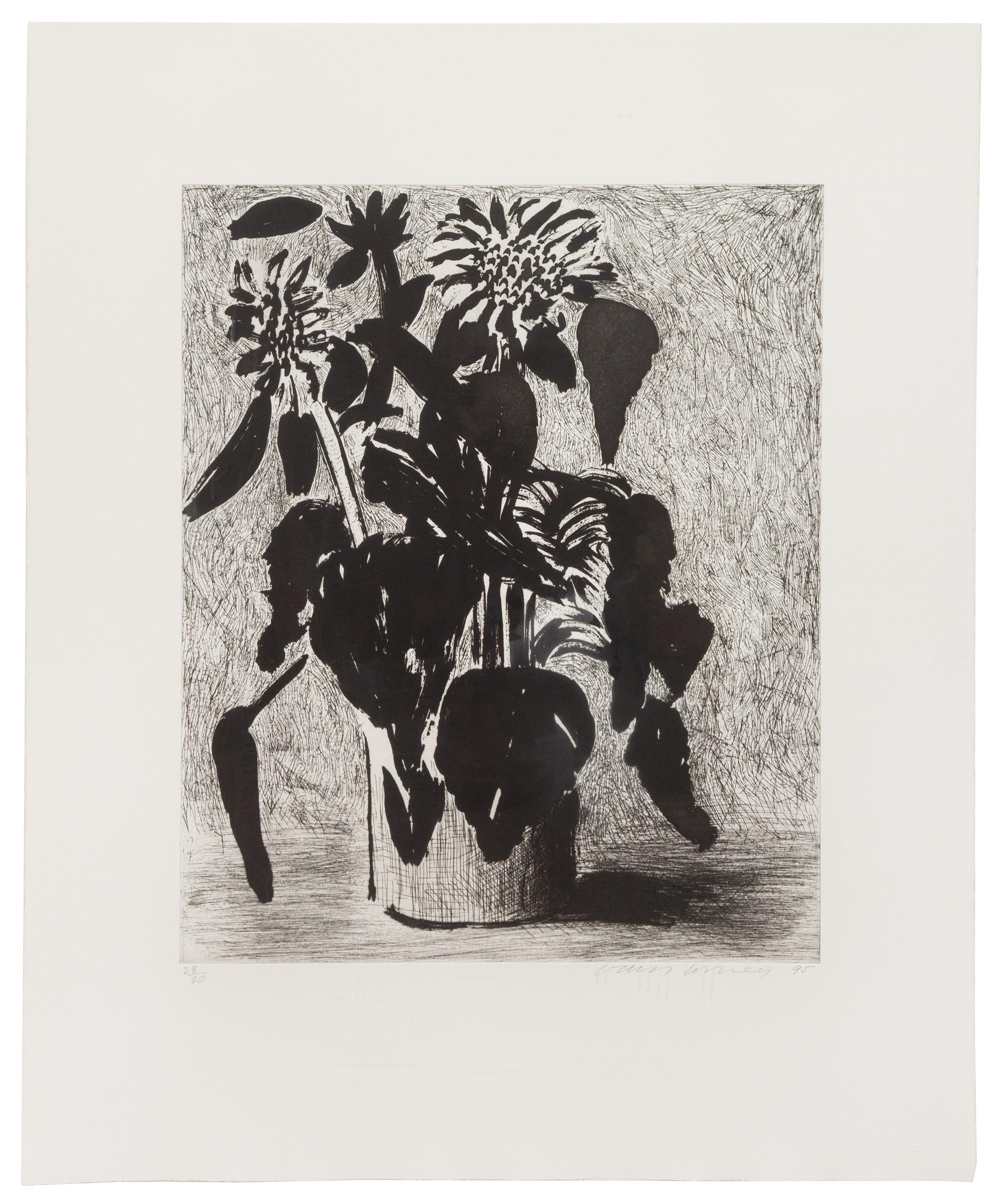 David Hockney, (British, b. 1937), Sunflowers II, 1995