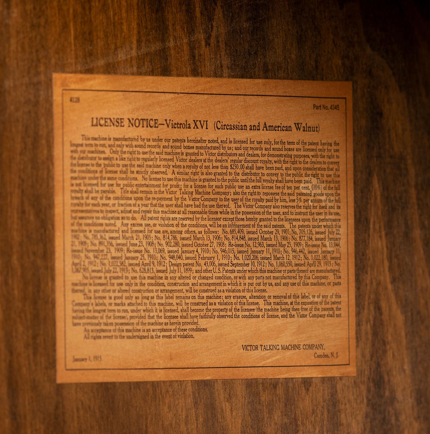 A Victrola XVI Circassian Walnut Phonograph