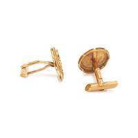 A PAIR OF YELLOW GOLD CUFFLINKS