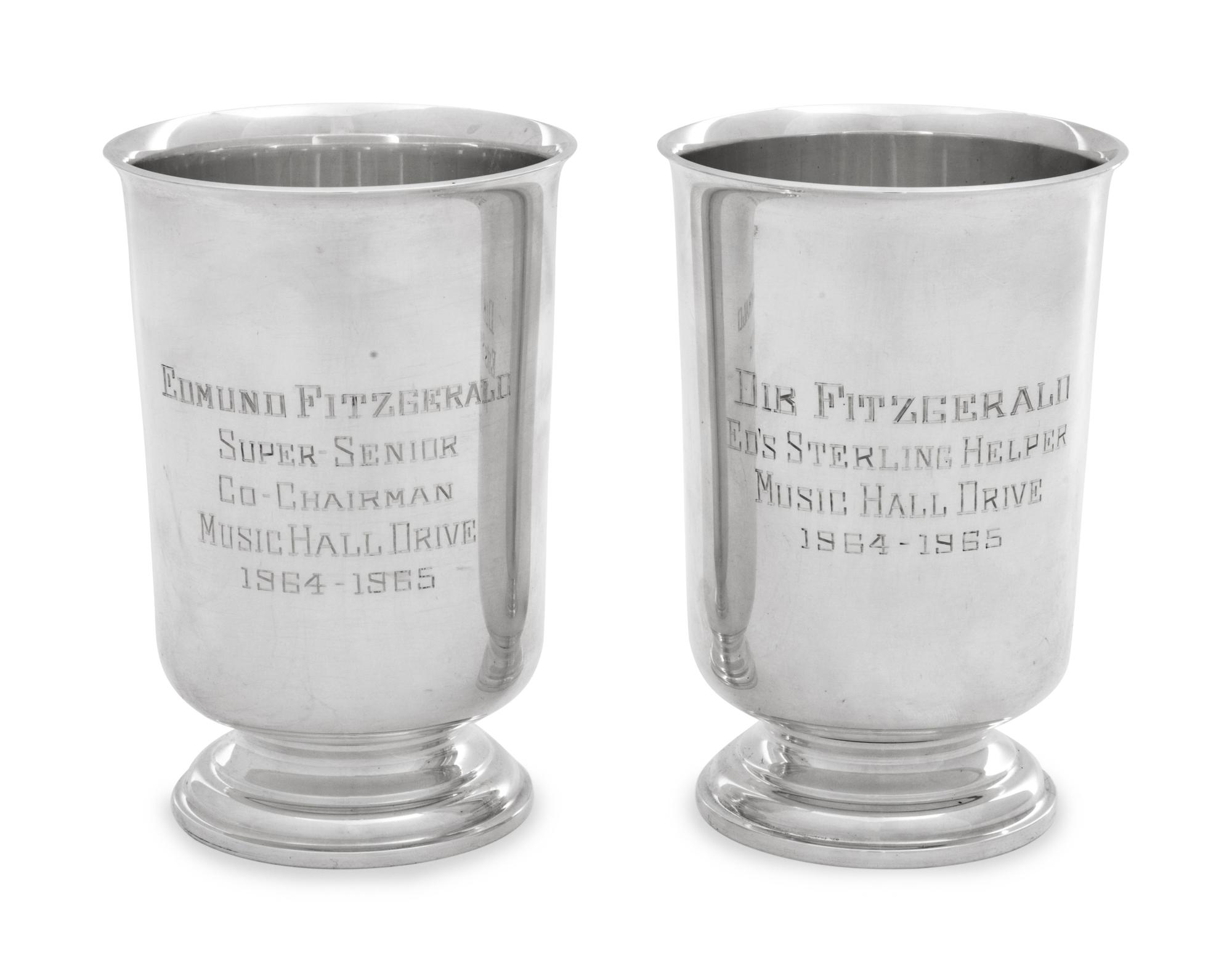 Two American Silver Presentation Cups