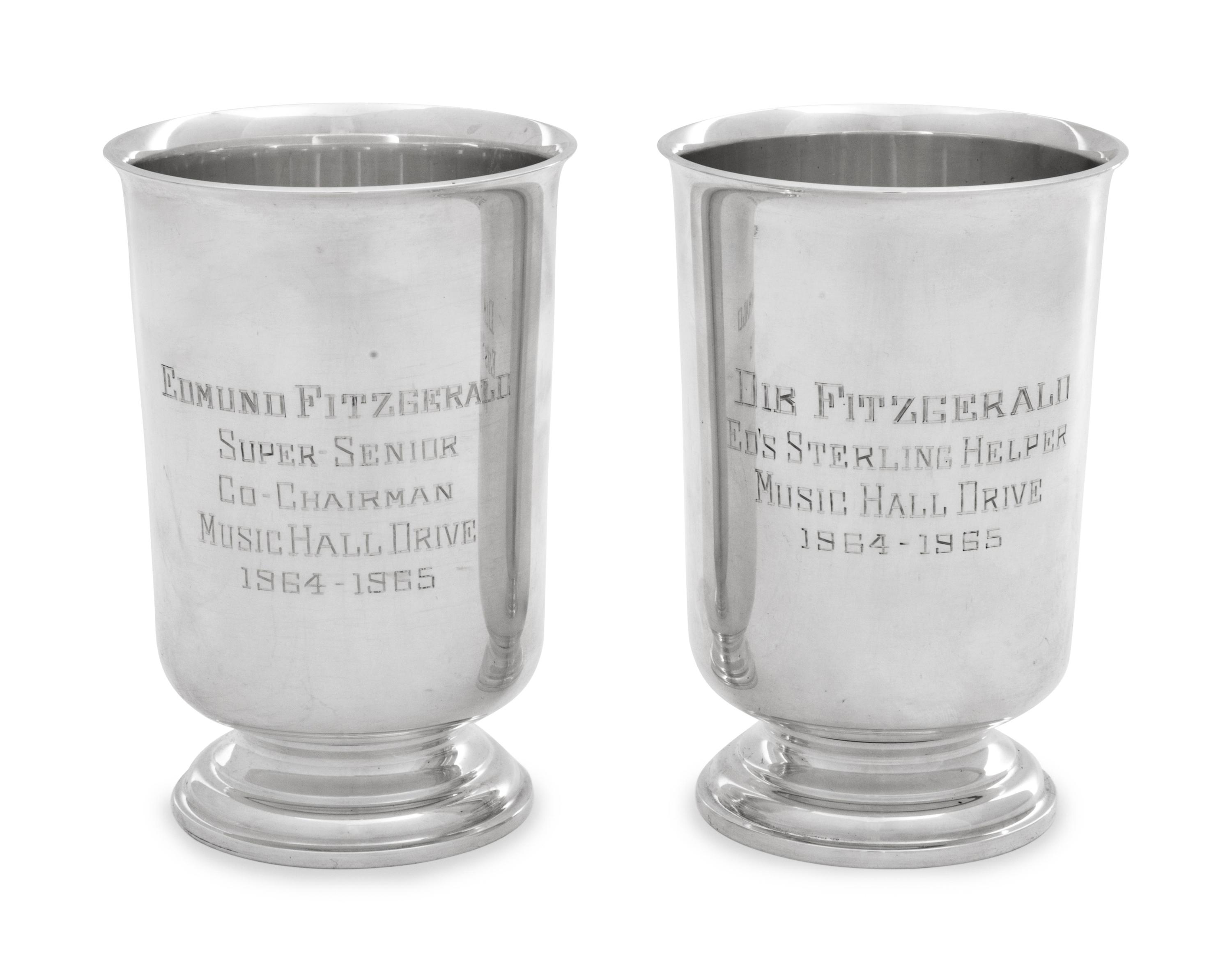 Two American Silver Presentation Cups
