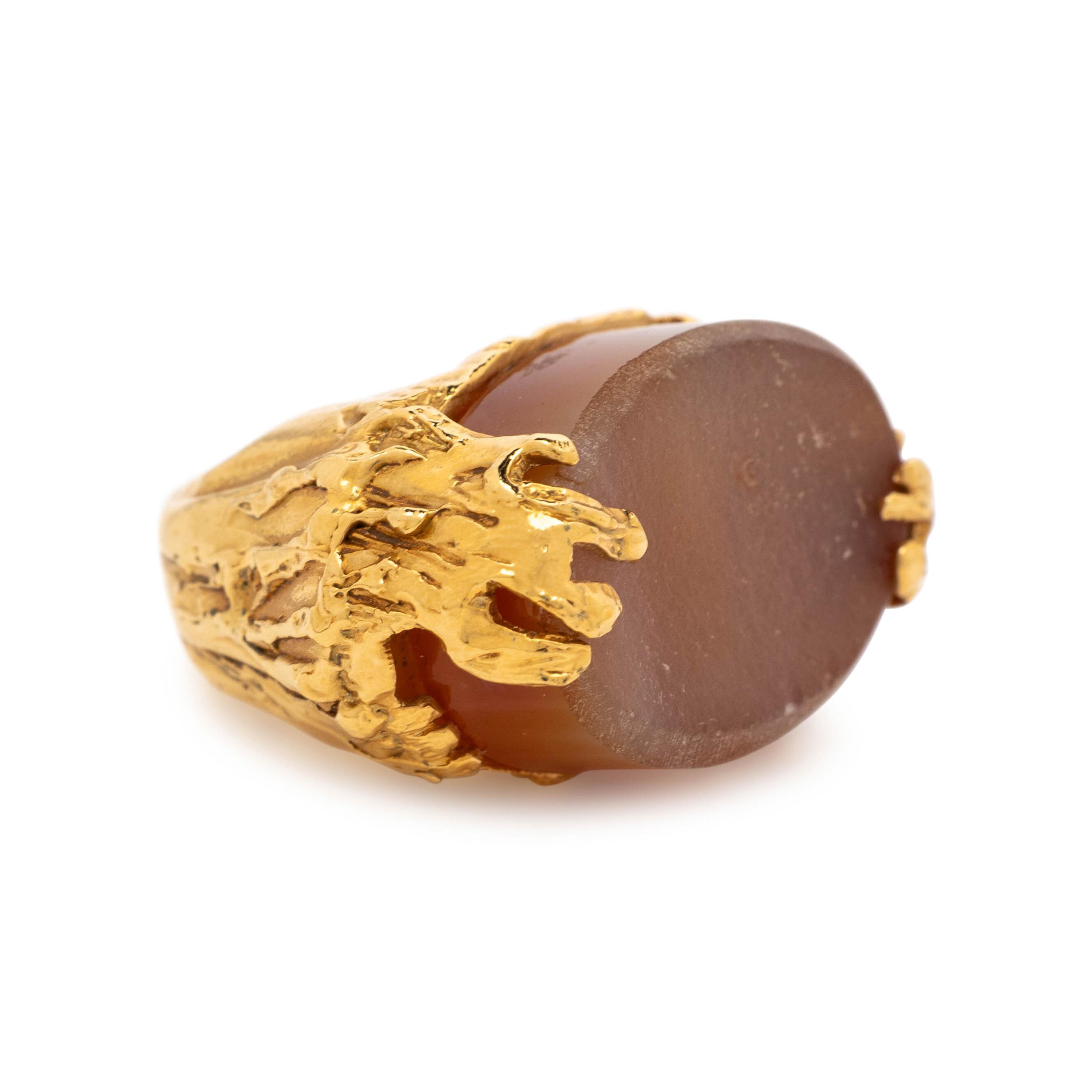Yves Saint Laurent, Cocktail Ring & Pair of Ear Clips