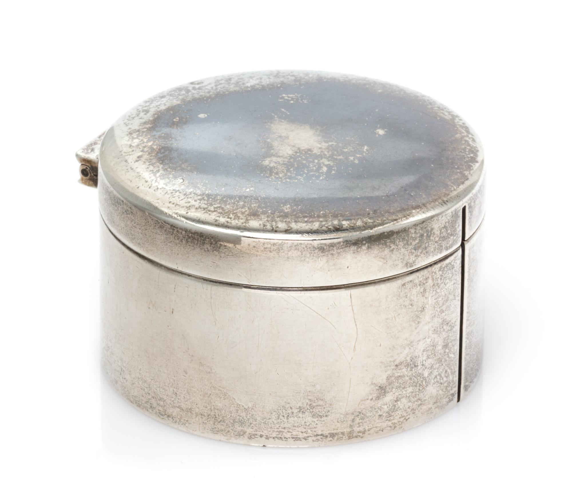 A Sterling Silver Stamp Box, Tiffany & Co., 61.20 dwts.