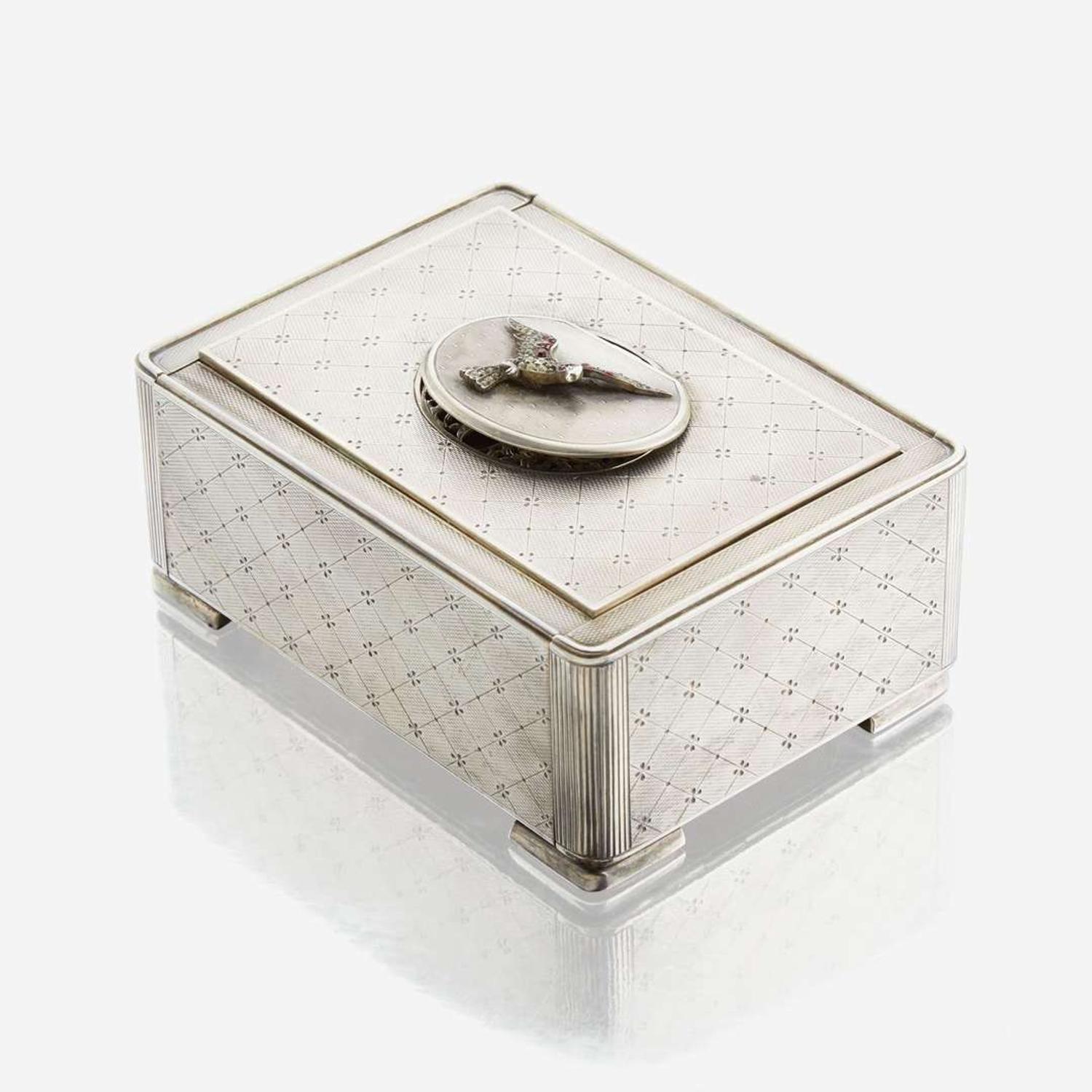 A Singing Bird box cigarette holder, Karl Griesbaum