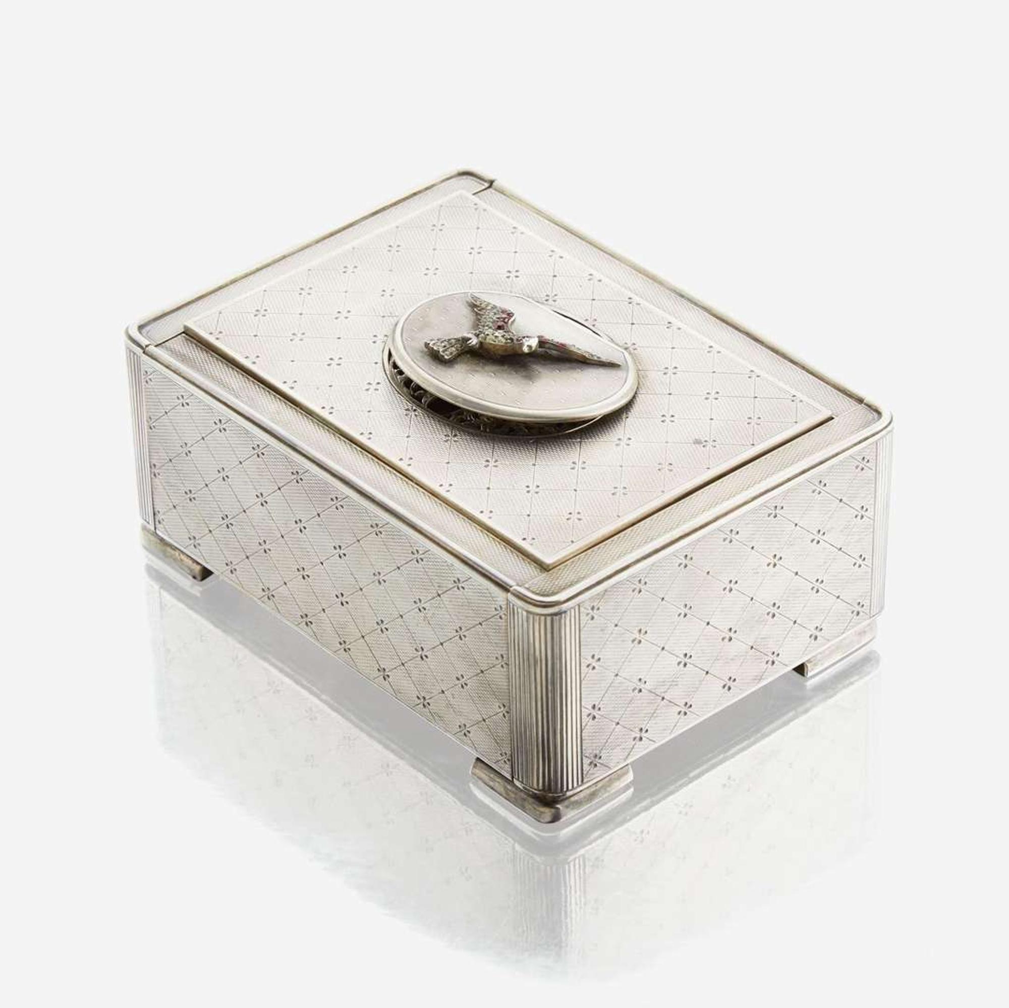 A Singing Bird box cigarette holder, Karl Griesbaum