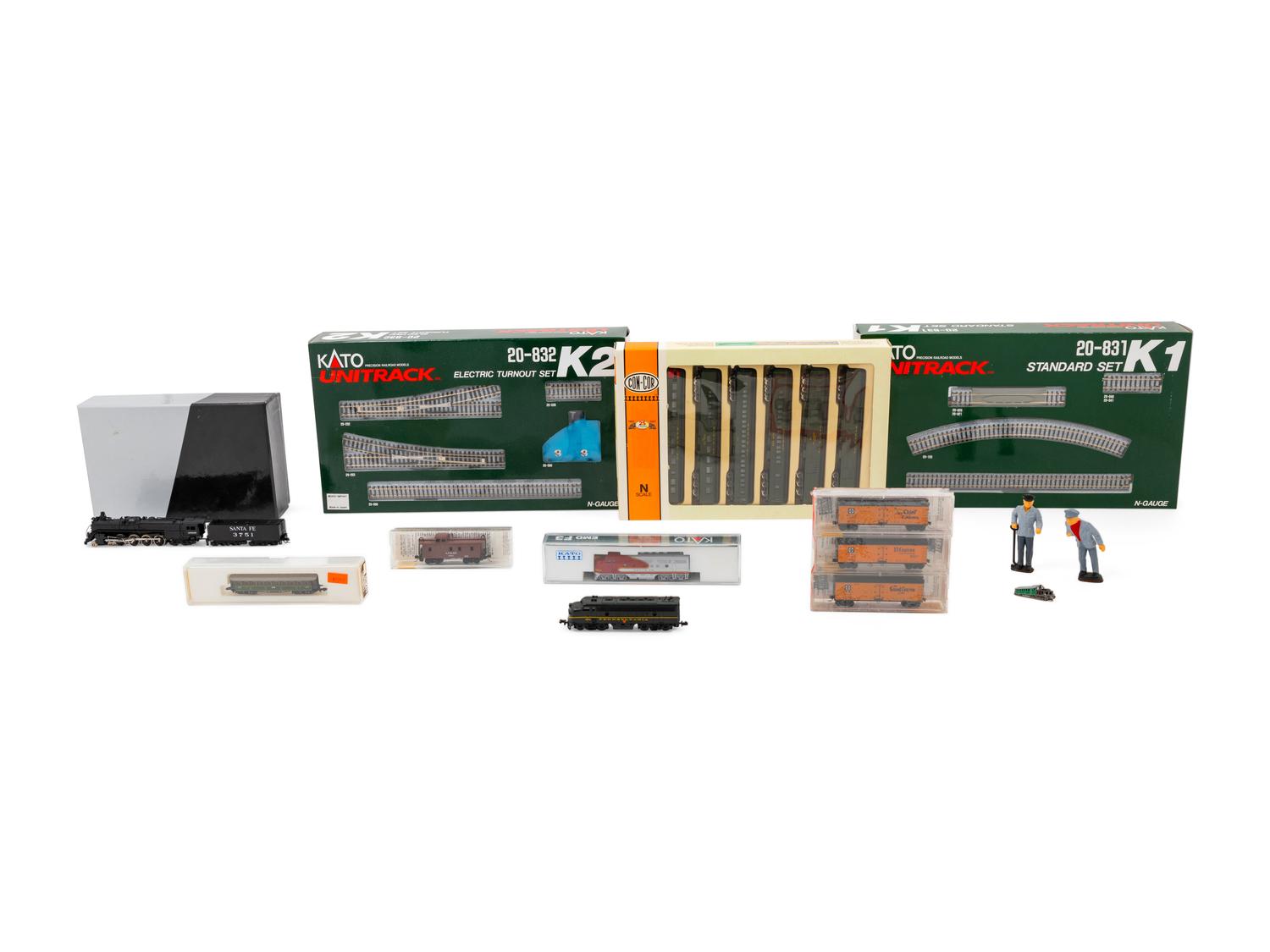 A Collection of N-Gauge Locomotives, Railcars and Track