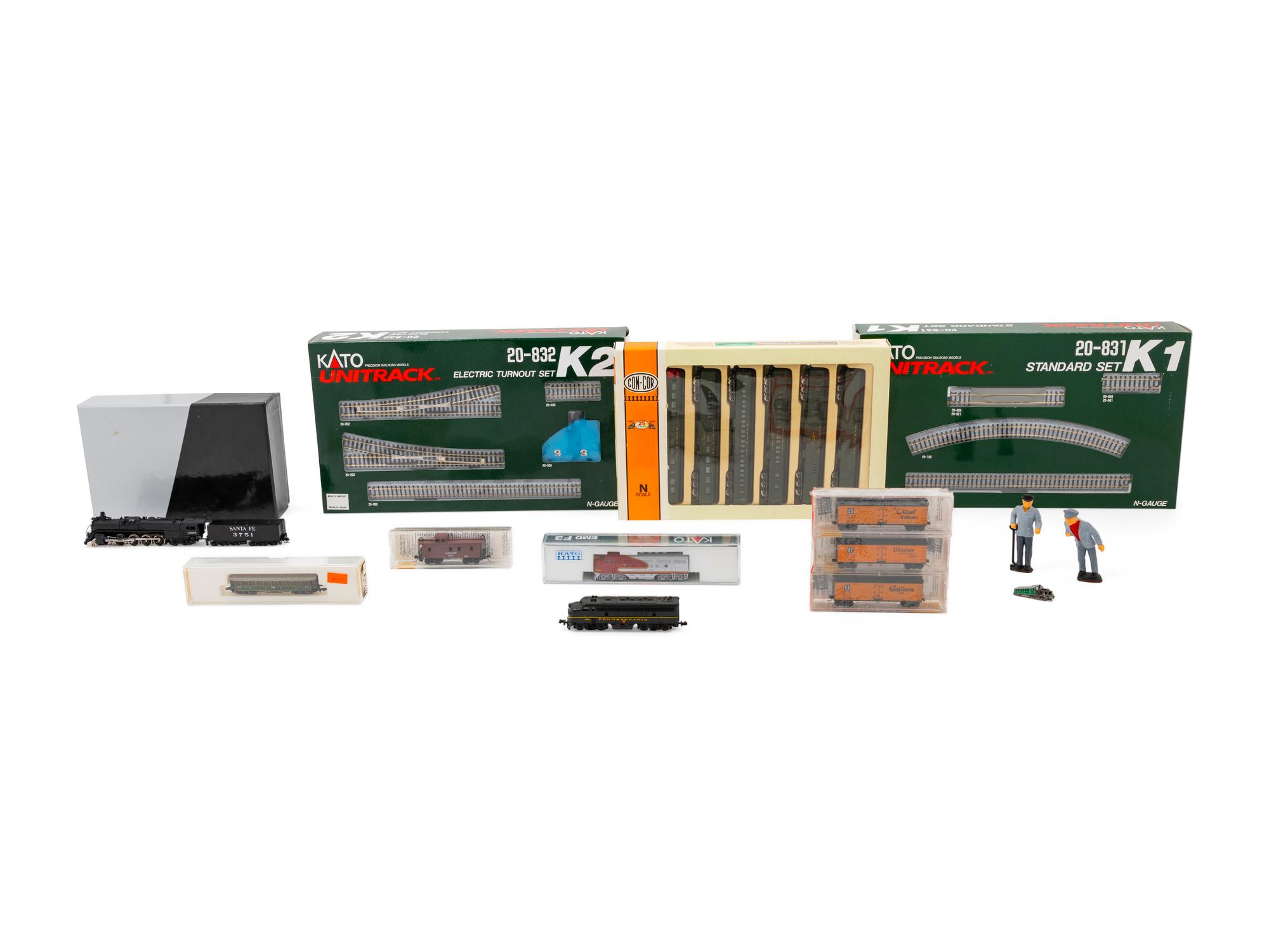 A Collection of N-Gauge Locomotives, Railcars and Track