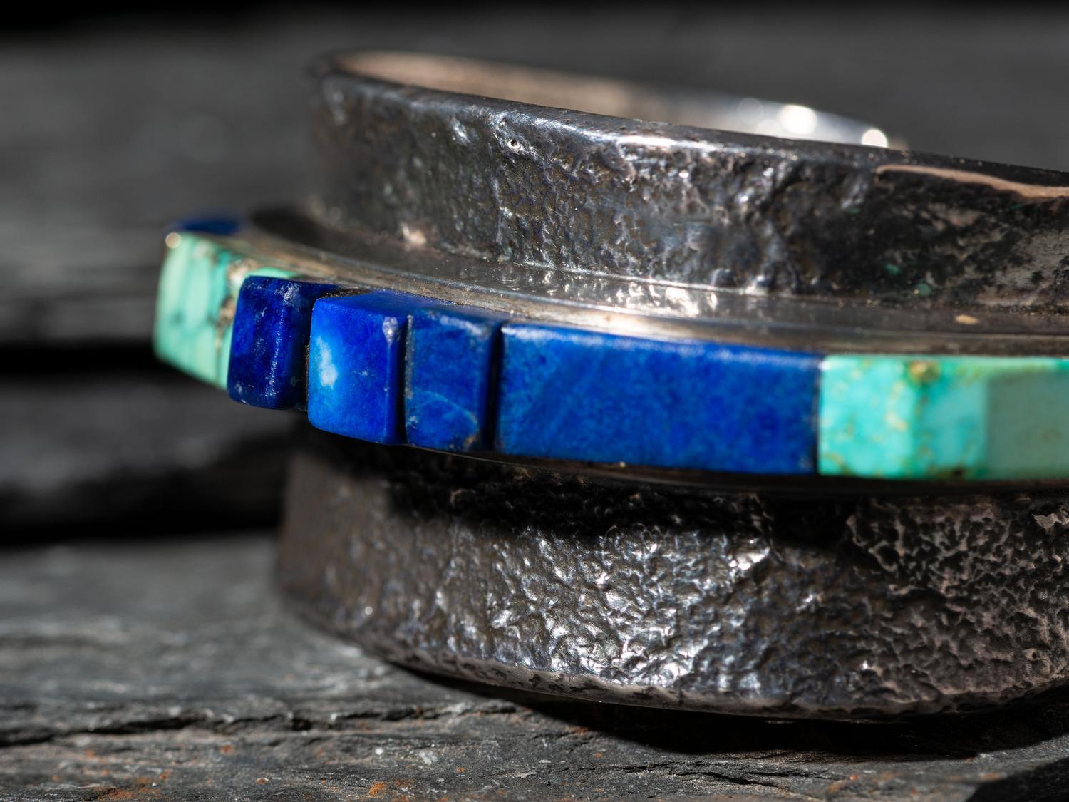 Wide Tufa Cast Height Cuff Bracelet