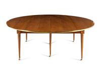 A Directoire Style Brass Mounted Walnut Dining Table