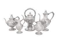 An American Silver Five-Piece Tea and Coffee Service